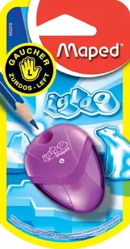 Een Maped potloodslijper i-gloo voor linkshandigen, op blister koop je bij ShopXPress