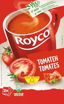 Een Royco Minute Soup classic tomaat, pak van 25 zakjes koop je bij ShopXPress