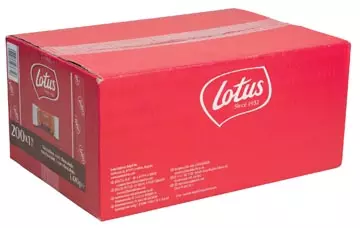 Een Lotus speculoos met chocolade, pak van 200 stuks koop je bij ShopXPress