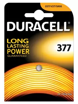 Een Duracell knoopcel Duralock 377, op blister koop je bij ShopXPress