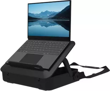 Een Fellowes Breyta laptoptas, met laptopstandaard, zwart koop je bij ShopXPress