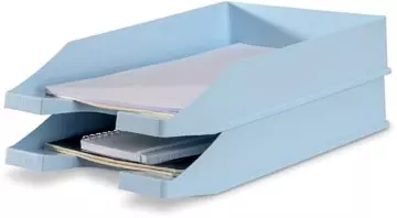 Een Han brievenbak, geschikt voor ft A4/C4, pastelblauw koop je bij ShopXPress