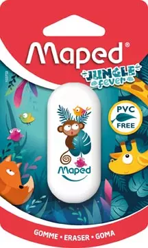 Een Maped gum Jungle Fever, op blister koop je bij ShopXPress