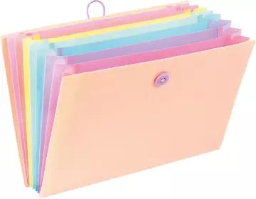 Een Viquel Rainbow Pastel voorordner, liggend model met 8 vakken koop je bij ShopXPress