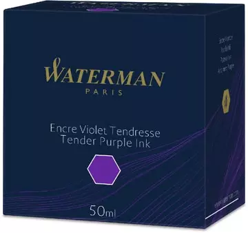Een Waterman vulpeninkt 50 ml, paars (Tender) koop je bij ShopXPress