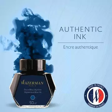 Een Waterman vulpeninkt 50 ml, blauw (Mysterious) koop je bij ShopXPress