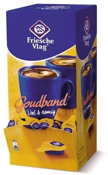 Een Friesche Vlag Goudband koffiemelk, cupjes van 7 ml, doos van 200 stuks koop je bij ShopXPress