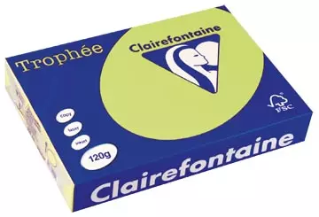 Een Clairefontaine Trophée Pastel, gekleurd papier, A4, 120 g, 250 vel, golfgroen koop je bij ShopXPress