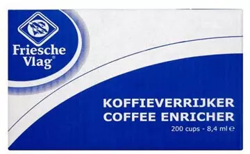 Een Friesche Vlag koffiemelk, cupjes van 8,4 ml, doos van 200 stuks koop je bij ShopXPress