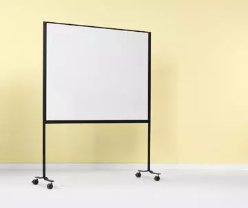 Een Smit Visual whiteboard, emaille, magnetisch, verrijdbaar, 120 x 150 cm koop je bij ShopXPress