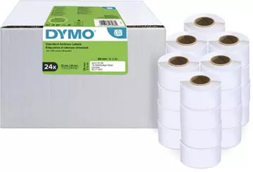 Een Dymo Value Pack: etiketten LabelWriter ft 89 x 28 mm, wit, doos van 24 x 130 etiketten koop je bij ShopXPress