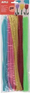 Een Apli chenilledraad, blister met 50 stuks in geassorteerde fluo kleuren koop je bij ShopXPress