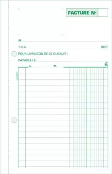 Een Exacompta facturen, ft 21 x 13,5 cm, dupli, Franstalig koop je bij ShopXPress