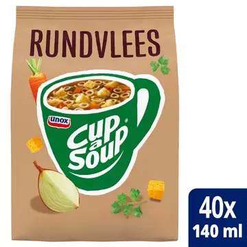 Een Cup-a-Soup vending, rundvlees, 140 ml, zak van 40 porties koop je bij ShopXPress