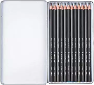 Een Staedtler aquarel potlood, metalen doos met 12 kleuren koop je bij ShopXPress