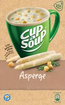 Een Cup-a-Soup asperge met kaas croutons, pak van 21 zakjes koop je bij ShopXPress