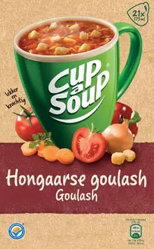 Een Cup-a-Soup Hongaarse goulash, pak van 21 zakjes koop je bij ShopXPress