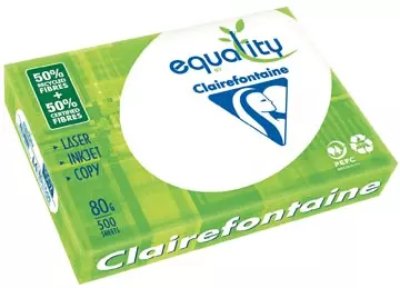 Een Clairefontaine Equality printpapier ft A4, 80 g, pak van 500 vel koop je bij ShopXPress