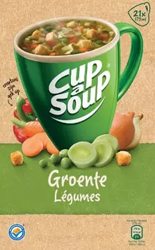 Een Cup-a-Soup groenten met croutons, pak van 21 zakjes koop je bij ShopXPress