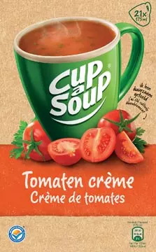 Een Cup-a-Soup tomaten crème, pak van 21 zakjes koop je bij ShopXPress