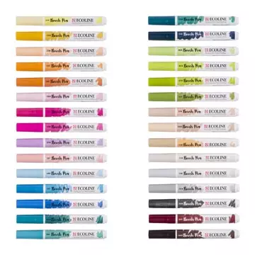 Een Talens Ecoline Brush pen, etui van 30 stuks, set Additional koop je bij ShopXPress