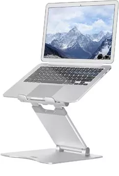 Een Desq telescopische laptopstandaard voor laptops tot 17 inch, zilver koop je bij ShopXPress