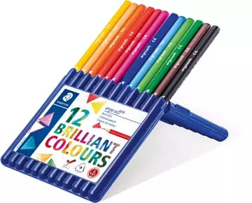 Een Staedtler driehoekig kleurpotlood Ergosoft 12 potloden koop je bij ShopXPress
