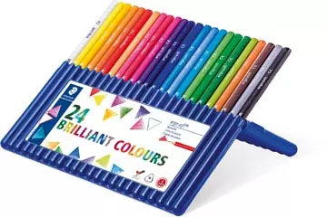 Een Staedtler driehoekig kleurpotlood Ergosoft 24 potloden koop je bij ShopXPress