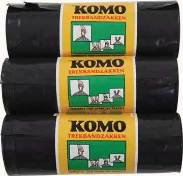 Vous pouvez acheter un Komo sac à ordures avec cordon, 43 microns, 60 litres, 1 rouleau, 15 sacs chez Supplierz BV