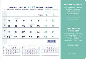 Een Brepols muismatkalender, ft 23X18 cm, Nederlands-Frans, 2025 koop je bij ShopXPress