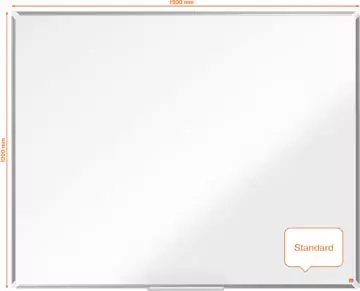 Een Nobo Premium Plus whiteboard, emaille, magnetisch, 120 x 150 cm koop je bij ShopXPress