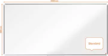 Een Nobo Premium Plus whiteboard, gelakt staal, magnetisch, 100 x 200 cm koop je bij ShopXPress