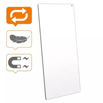 Een Nobo Move & Meet panneau, whiteboard, 90 x 180 cm, met grijs kader koop je bij ShopXPress