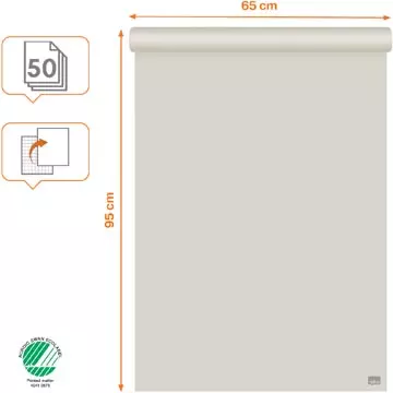 Een Nobo standaard papierblok voor flipcharts, ft 65 x 95 cm, blok van 50 vel koop je bij ShopXPress
