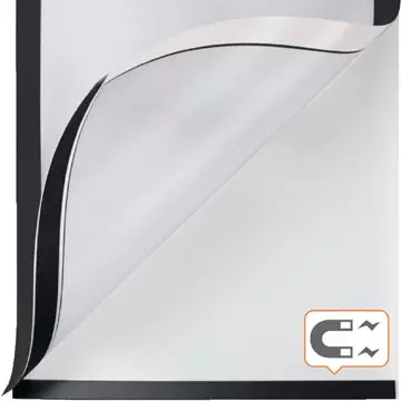 Een Nobo zelfklevend magnetisch kader A4, zwart, pak van 2 stuks koop je bij ShopXPress