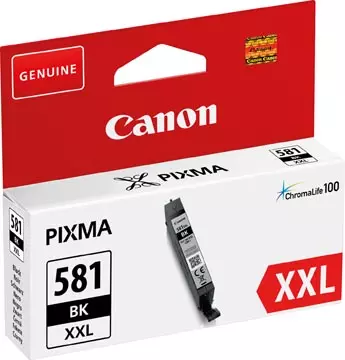 Een Canon inktcartridge CLI-581BK XXL, 858 foto's, OEM 1998C001, zwart koop je bij ShopXPress