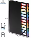 Een Viquel Rainbow Class sorteermap, ft A4, met 12 vakken koop je bij ShopXPress