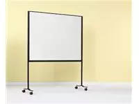 Een Smit Visual whiteboard, emaille, magnetisch, verrijdbaar, 120 x 150 cm koop je bij ShopXPress