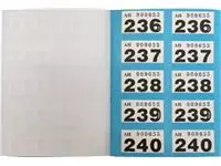 Een Pukka Pad genummerde loterij- en garderobetickets 1-500 koop je bij ShopXPress