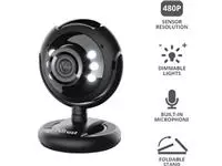 Een Trust Spotlight Pro webcam, met ingebouwde microfoon en ledlampjes koop je bij ShopXPress