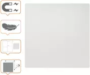 Een Nobo frameloos modulair whiteboard, staal, magnetisch, 45 x 45 cm koop je bij ShopXPress