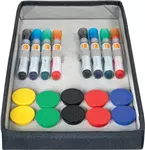 Een Nobo whiteboard accessoires kit, in draagtas koop je bij ShopXPress