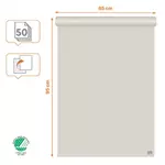 Een Nobo flipchartpapier standaard, ft 65 x 95 cm, blanco/geruit, rol van 50 vel koop je bij ShopXPress