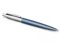 Een Parker Jotter balpen Waterloo Blue CT, op blister koop je bij ShopXPress