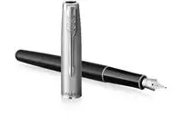 Een Parker vulpen Sonnet Essential, medium, in giftbox, Black CT (zwart) koop je bij ShopXPress