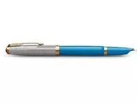 Een Parker 51 Premium vulpen medium, turkoois GT koop je bij ShopXPress