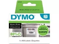 Een Dymo etiketten LabelWriter ft 70 x 54 mm, voor voedingsindustrie, wit, 400 etiketten koop je bij ShopXPress