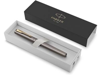 Een Parker IM Premium vulpen, grijs GT, medium, giftbox koop je bij ShopXPress