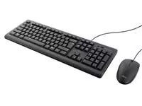 Een Trust Primo toetsenbord en muis, qwerty koop je bij ShopXPress