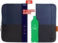 Een Trust laptop sleeve voor 16 inch laptops, blauw koop je bij ShopXPress